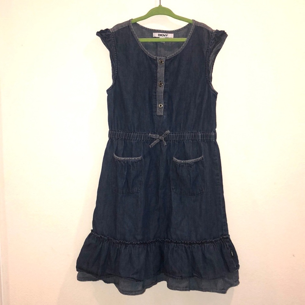 Girl’s DKNY Denim Dress. Size 8.